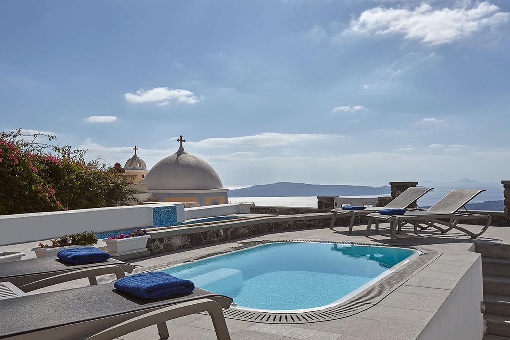 Villa Dakoronia Fira  Luaran gambar